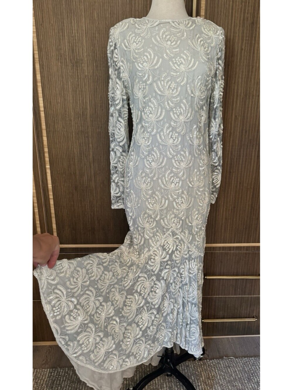 Scala Beaded And Sequined Couture Collection Vintage Dress
